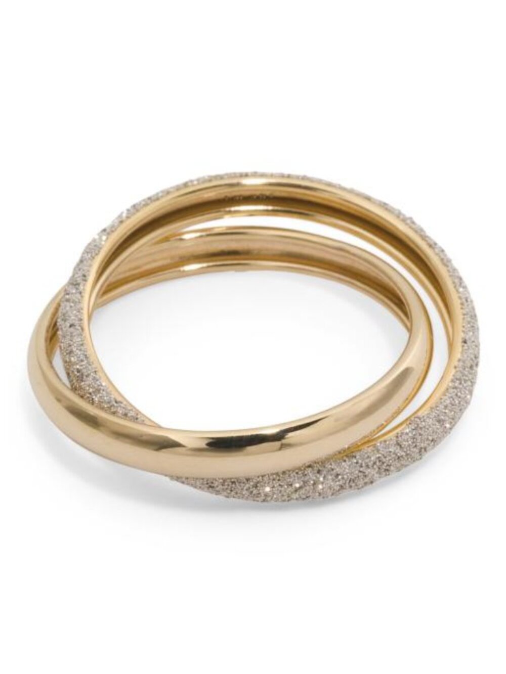 GOLDEN CLEF Made In Italy 10kt Gold Spritz Ring